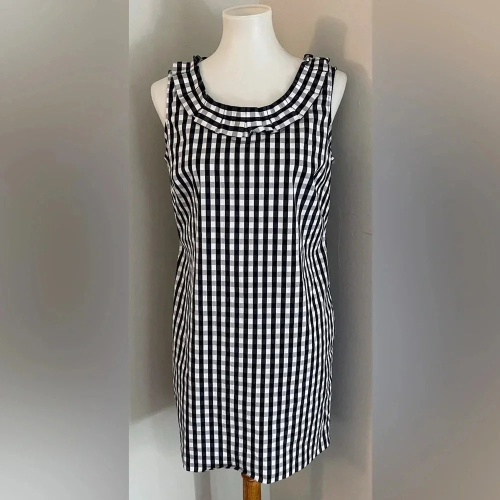 Talbots gingham dress classic summer preppy petite chic church - Picture 2 of 5